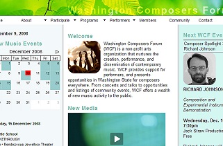 washington composers forum website